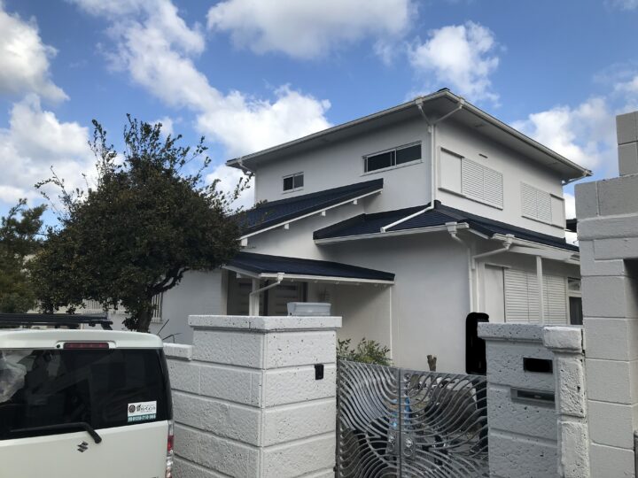 阪南市　Ｎ様邸　外壁塗装　屋根葺き替え　20201224