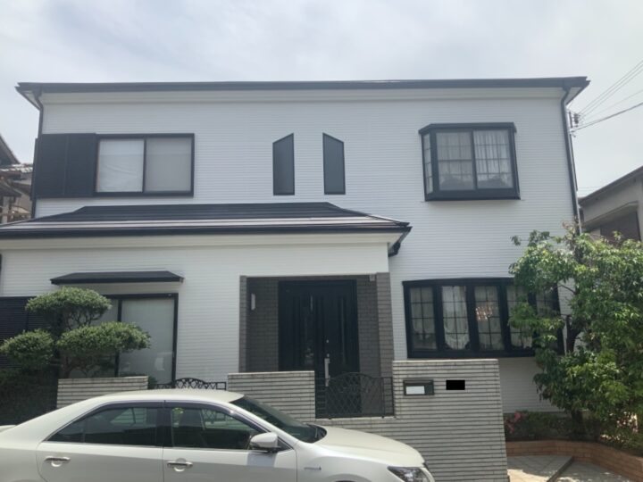 岸和田市　Ｏ様邸　外壁塗装　屋根カバー工法　20210607