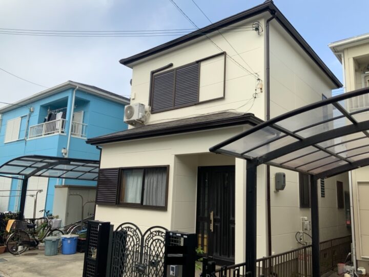 阪南市　外壁塗装/屋根塗装工事　完工日：2021/4/25