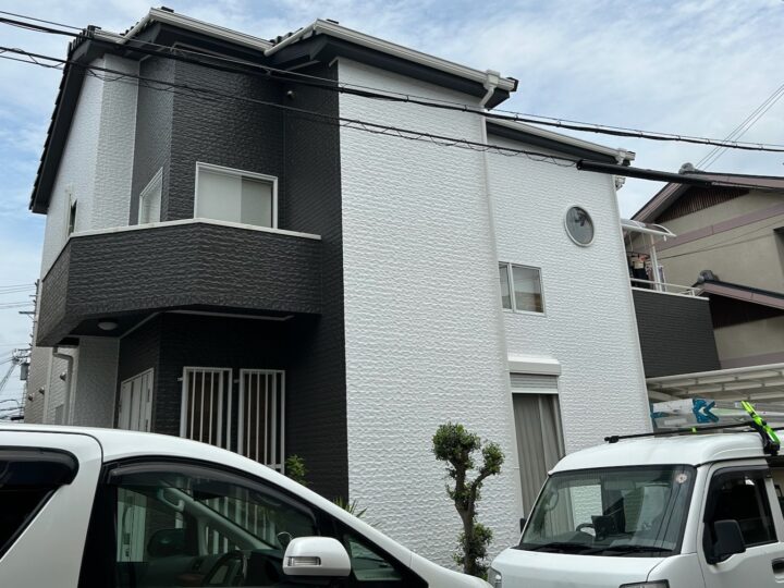 岸和田市　外壁塗装屋根塗装工事　完工日：2023/8/30