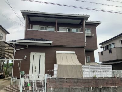 熊取町　Ｔ様邸　外壁塗装屋根塗装　2024/6/25