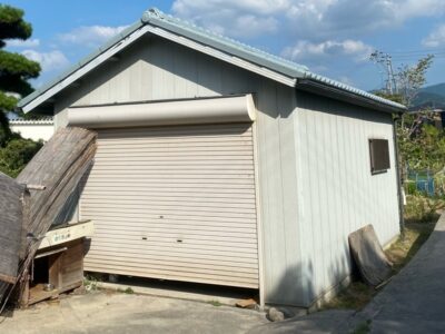 熊取町　Ｋ様邸　ガレージ倉庫の屋根塗装　2025/8/6