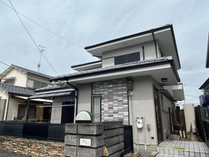 熊取町　外壁塗装　完工日：2026/4/20